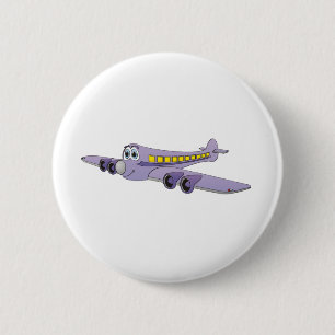 Chapa Redonda De 5 Cm Personalizado Jet Purple Passenger
