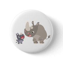 Personalizado lindo Rinoceronte grande y rinoceron