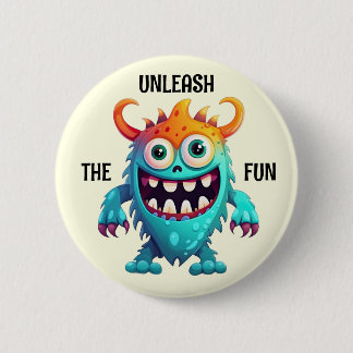 Chapa Redonda De 5 Cm Personalizado Monster