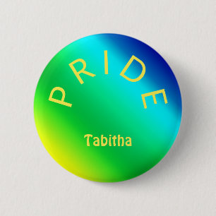 Chapa Redonda De 5 Cm Personalizado ORGULLO Arcoiris Multicolor Personal