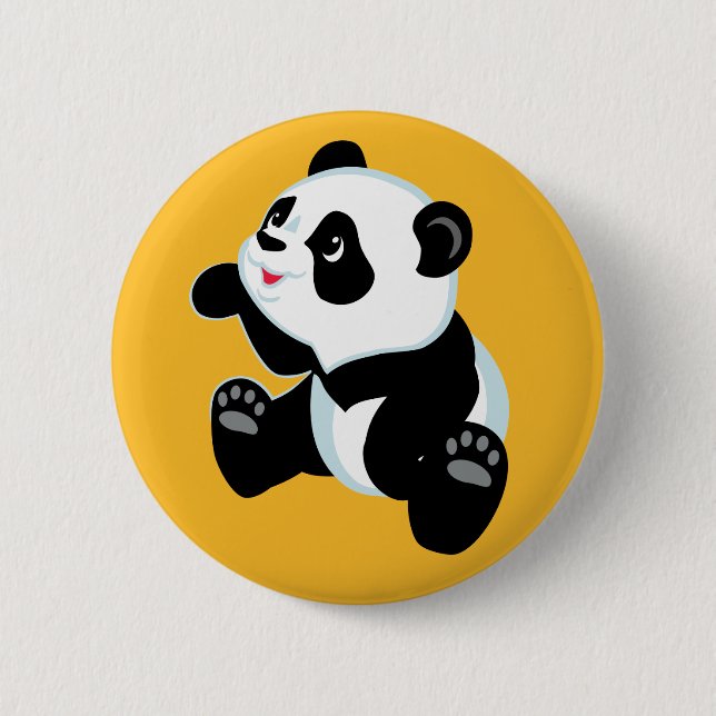 Chapa Redonda De 5 Cm personalizado panda (Anverso)