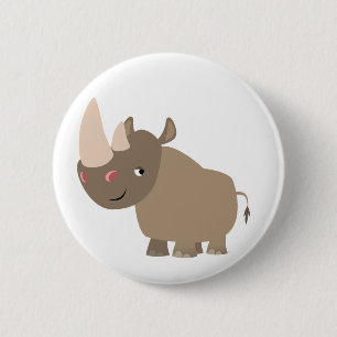 Chapa Redonda De 5 Cm Personalizado silencioso Rhino