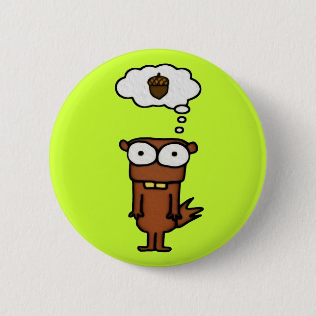 Chapa Redonda De 5 Cm Personalizado Squirrel (Anverso)