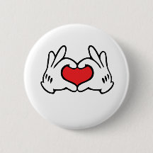 Personalizado Style Hand Love Heart