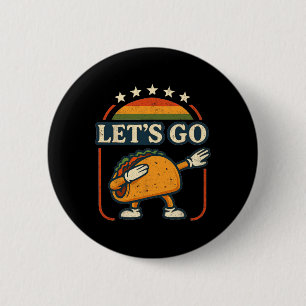 Chapa Redonda De 5 Cm Personalizado Tariff Taco Dab Artwork Retro Sunset