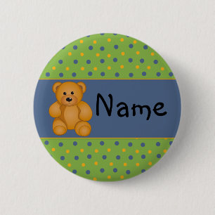 Chapa Redonda De 5 Cm Personalizado Teddy Design