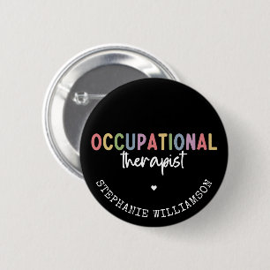 Chapa Redonda De 5 Cm Personalizado Terapia Ocupacional Ocupacional de R