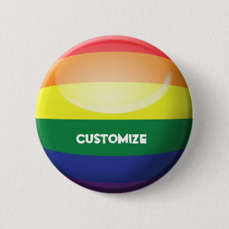 Chapa Redonda De 5 Cm Personalizar del orgullo gay