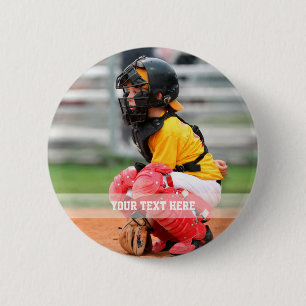 Chapa Redonda De 5 Cm Personalizar foto deportiva