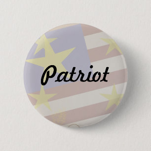 Chapa Redonda De 5 Cm Personalizar la bandera patriótica