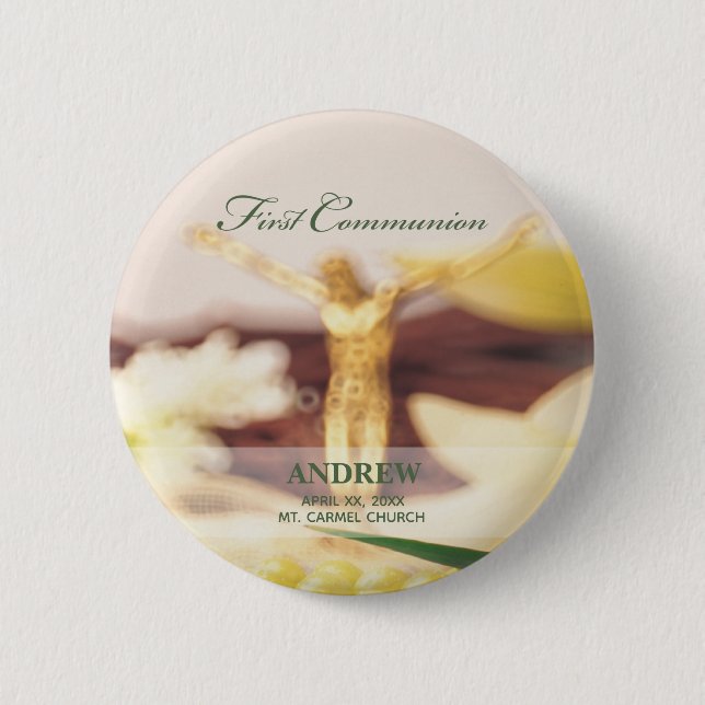 Chapa Redonda De 5 Cm Personalizar, primera felicitación de la comunidad (Anverso)