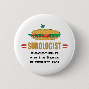 Chapa Redonda De 5 Cm Personalizar subsándwiches