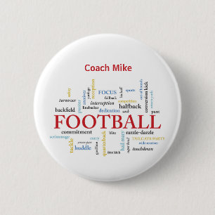 Chapa Redonda De 5 Cm Personalize, Football Coach Thank You in Words