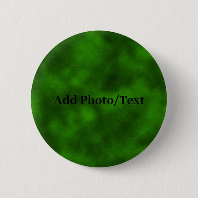 Chapa Redonda De 5 Cm Personalized Green Velvet Add Your Photo or Text (Anverso)