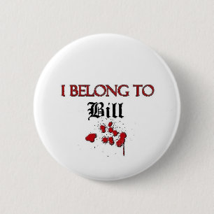 Chapa Redonda De 5 Cm Pertenezco a Bill