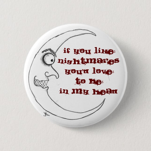 Chapa Redonda De 5 Cm Pesadilla (Anverso)