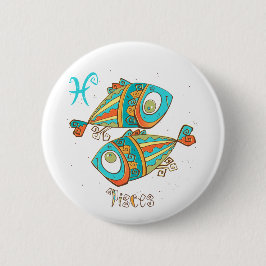 Chapa Redonda De 5 Cm Pescado Adorable Pisces