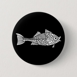 Chapa Redonda De 5 Cm Pescado blanco