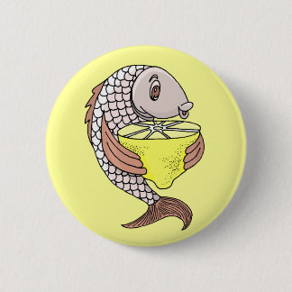 Chapa Redonda De 5 Cm Pescado con limón
