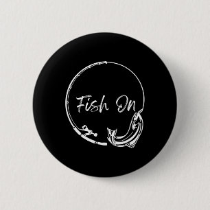 Chapa Redonda De 5 Cm Pescado En Catch Divertido Diciendo Humor De Pesca