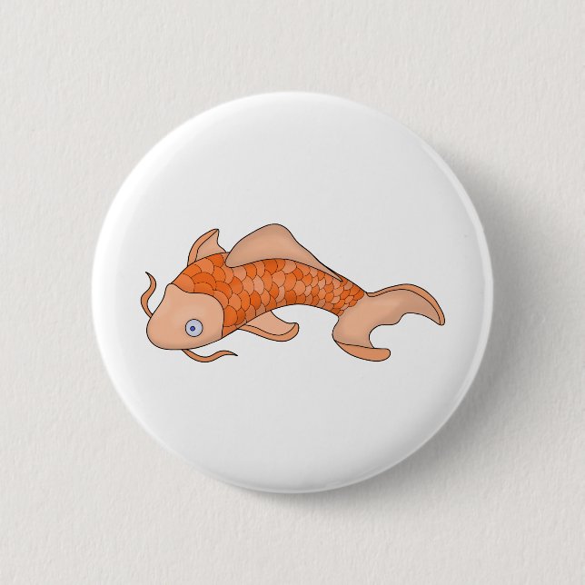 Chapa Redonda De 5 Cm Pescado encantador (Anverso)