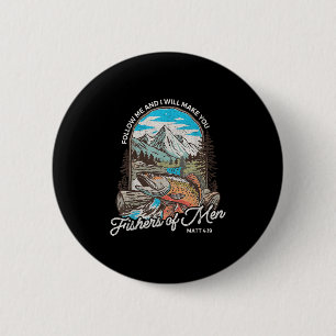 Chapa Redonda De 5 Cm Pescador De Hombres Mateo 419 Pescador Cristiano P