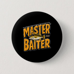 Chapa Redonda De 5 Cm Pescador Perfecto Maestro Hilarante Byiter 