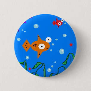 Chapa Redonda De 5 Cm Pescados