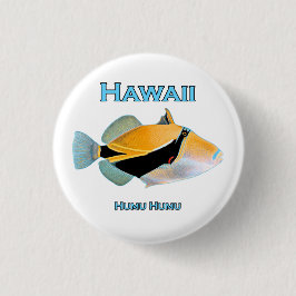 Chapa Redonda De 5 Cm Pescados de Hawaii Humu Humu