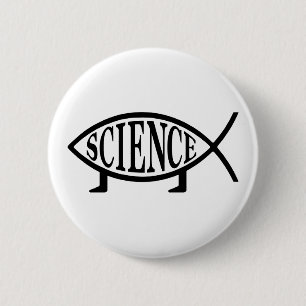 Chapa Redonda De 5 Cm Pescados de la ciencia