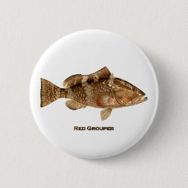 Chapa Redonda De 5 Cm Pescados rojos del mero