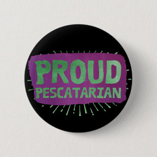 Chapa Redonda De 5 Cm Pescatarian orgulloso
