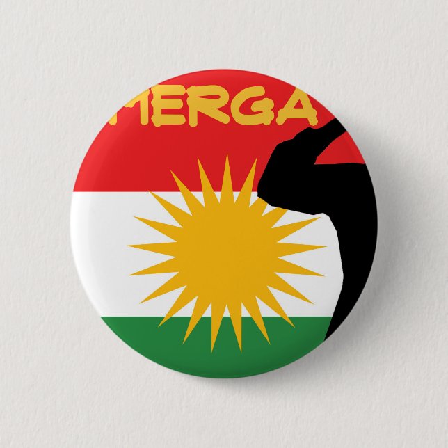 Chapa Redonda De 5 Cm Peshmerga (Anverso)