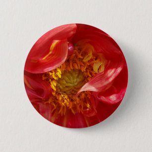 Chapa Redonda De 5 Cm pétalos rojos