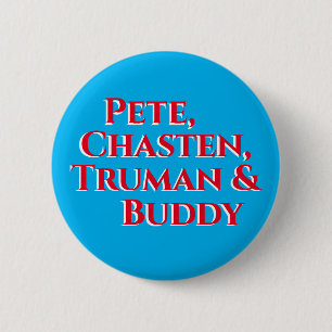 Chapa Redonda De 5 Cm Pete, Chasten, Truman y Buddy