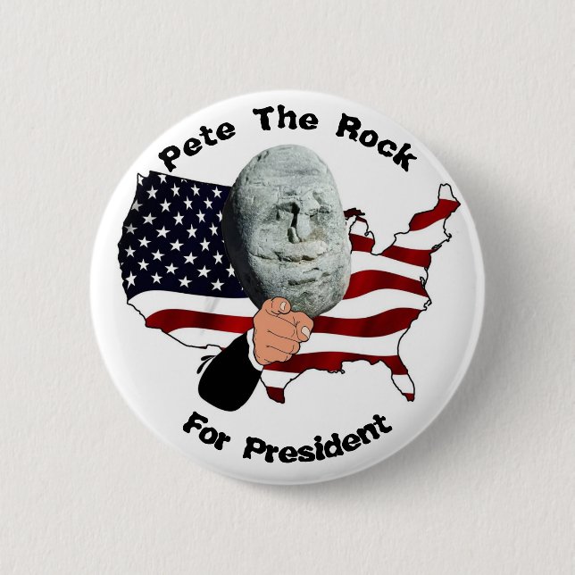 Chapa Redonda De 5 Cm Pete for President Button (Anverso)