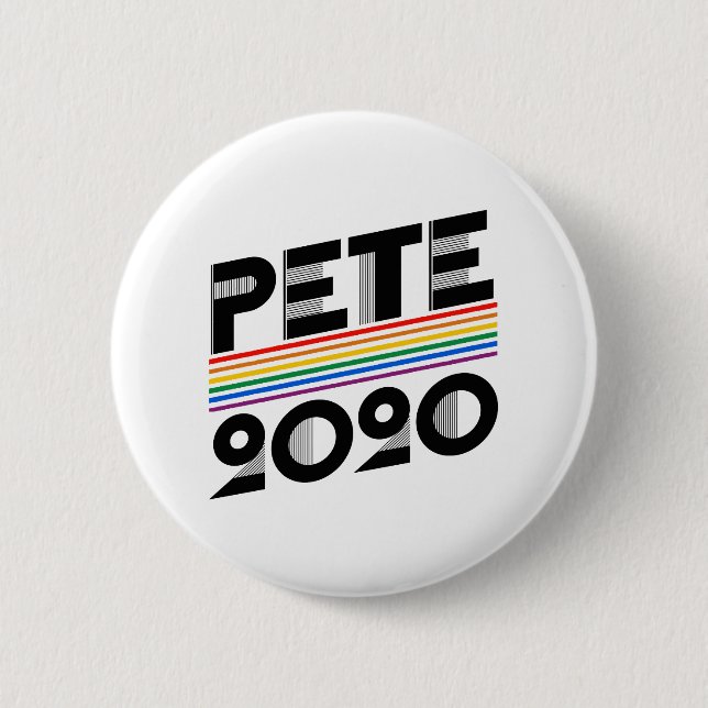 Chapa Redonda De 5 Cm Pete Pride 2020 (Anverso)