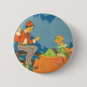 Chapa Redonda De 5 Cm Peter Peter Pumpkin come, rima vintage de la guard