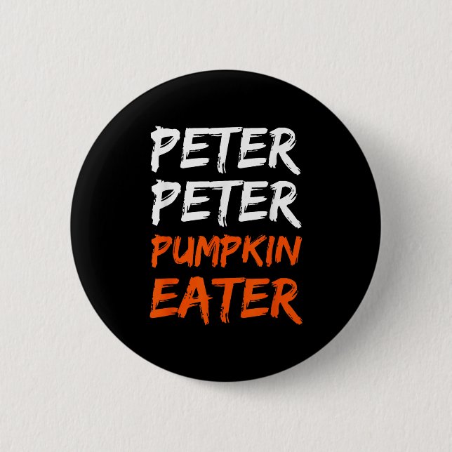 Chapa Redonda De 5 Cm Peter Pumpkin Costume Come Halloween (Anverso)