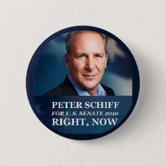 Chapa Redonda De 5 Cm Peter Schiff para el senado 2010
