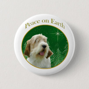 Chapa Redonda De 5 Cm Petit Basset Griffon Venden Peace