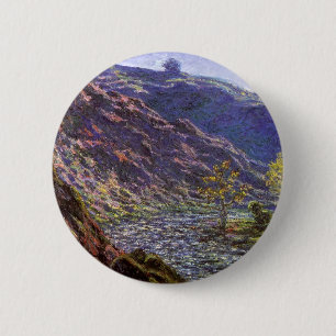 Chapa Redonda De 5 Cm Petite Creuse, Luz solar de Claude Monet