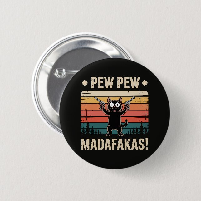 Chapa Redonda De 5 Cm Pew Pew Hijos de... (Anverso y reverso)