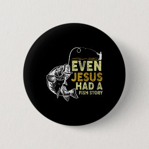 Chapa Redonda De 5 Cm Pez de Papá Cristiano Vintage Incluso Jesús Tenía
