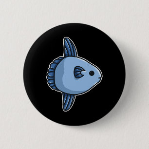 Chapa Redonda De 5 Cm Pez luna, Pez luna del océano, Mola común - Mola M