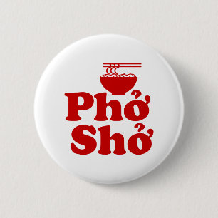 Chapa Redonda De 5 Cm Phở Shở