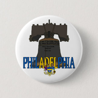 Chapa Redonda De 5 Cm Philadelphia Pennsylvania Liberty Bell