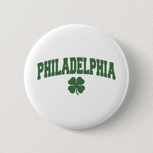 Chapa Redonda De 5 Cm Philadelphia (trébol irlandés)