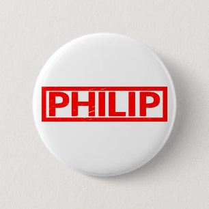 Chapa Redonda De 5 Cm Philip Stamp