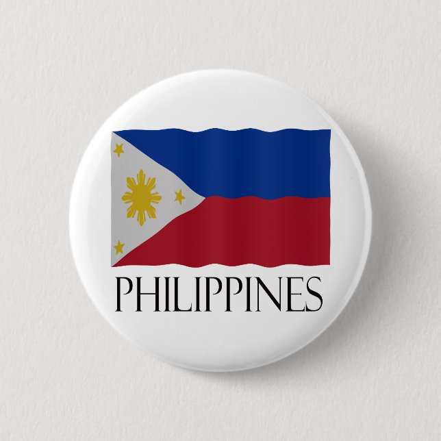 Chapa Redonda De 5 Cm Philippines flag (Anverso)
